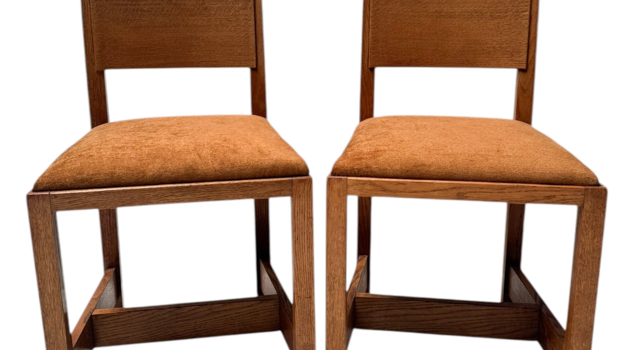 Two Art Deco Modernist Side Chairs by Hendrik Wouda for Pander, 1924